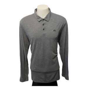 Travis Mathew Long Sleeve Pullover Golf Polo Shirt Mens Size XXL Gary